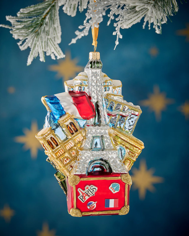 Paris Landscape Christmas Ornament